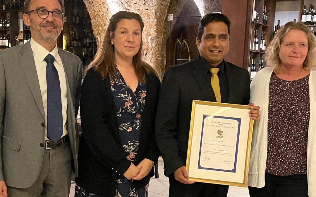 NIS Principal Welding Engineer wins top award