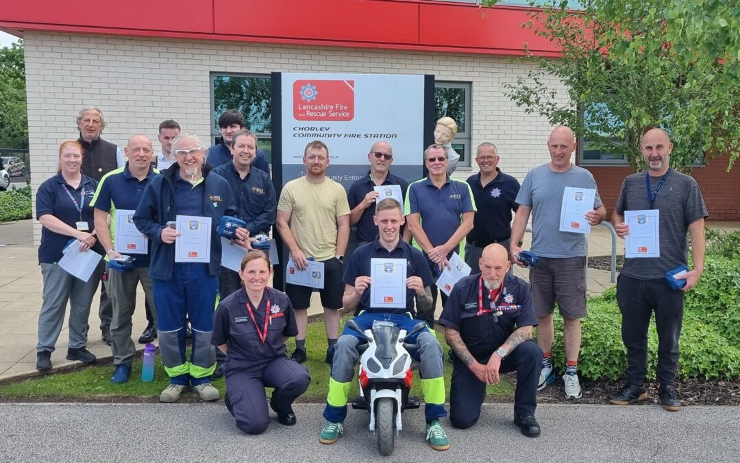NIS Gain Lifesaving Skills with Biker Down Lancashire